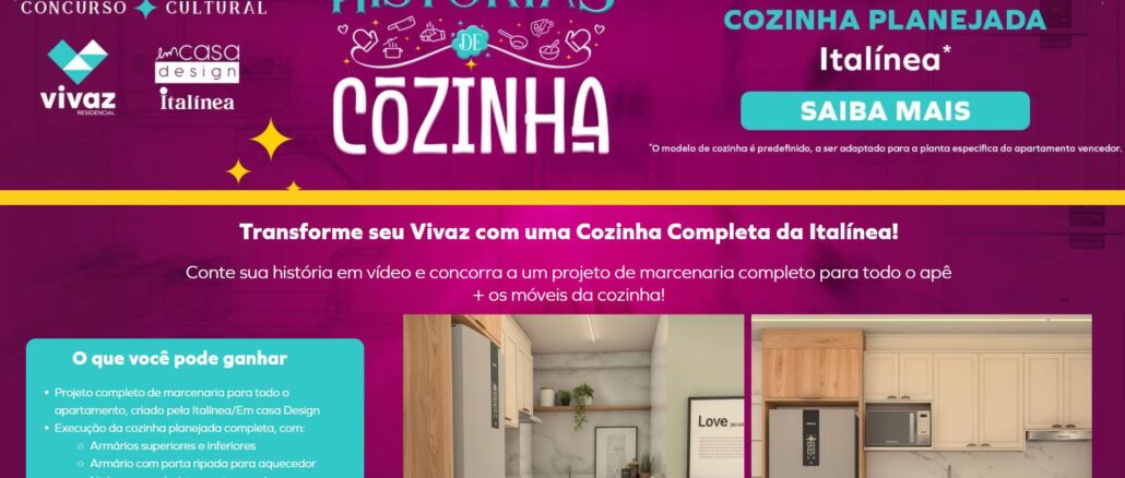 Histórias de Cozinha Vivaz Italínea: Válido pra quem é de São Paulo ou Rio capitais