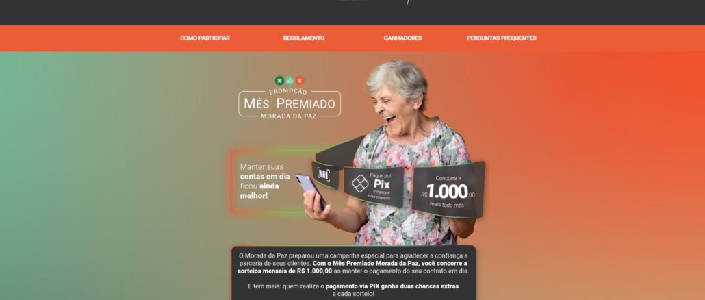 Promoção Mês Premiado Morada da Paz: Concorra 6 mil reais