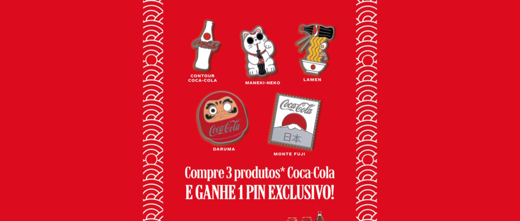 Promoção Pins Coca-Cola Daiso Japan: 186 mil reais em brindes