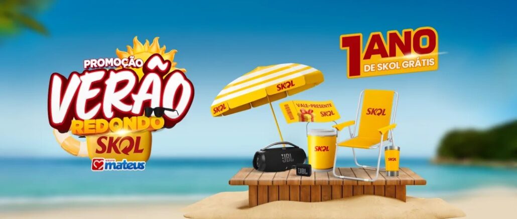 Promoção Skol Verão Redondo no Grupo Mateus: + de 67 mil reais na premiação total
