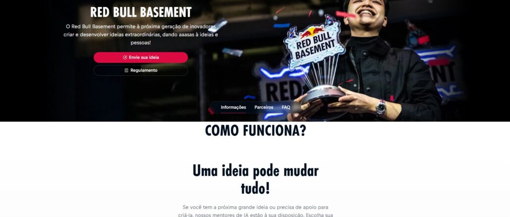 RED BULL BASEMENT 2026: Sua ideia pode ir parar no Vale do Silício, com você, apresentando-a!