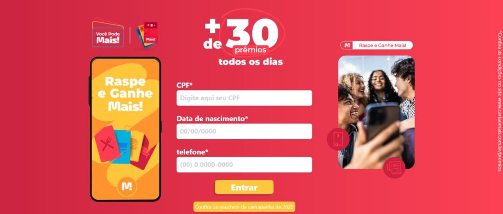 Raspe e Ganhe Cartão Mais: Quase meio milhão na premiação