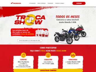 Troca Show Honda 2026: Concorra 3 motos da marca japonesa de motocicletas