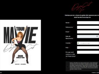 VOCÊ NA MA VIE WORLD TOUR 2026: Participe e concorra!