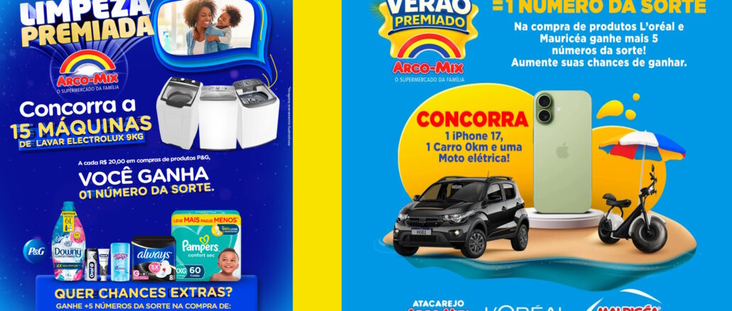 Verão e Limpeza Premiada Arco-Mix: Mais de 130 mil reais na premiação