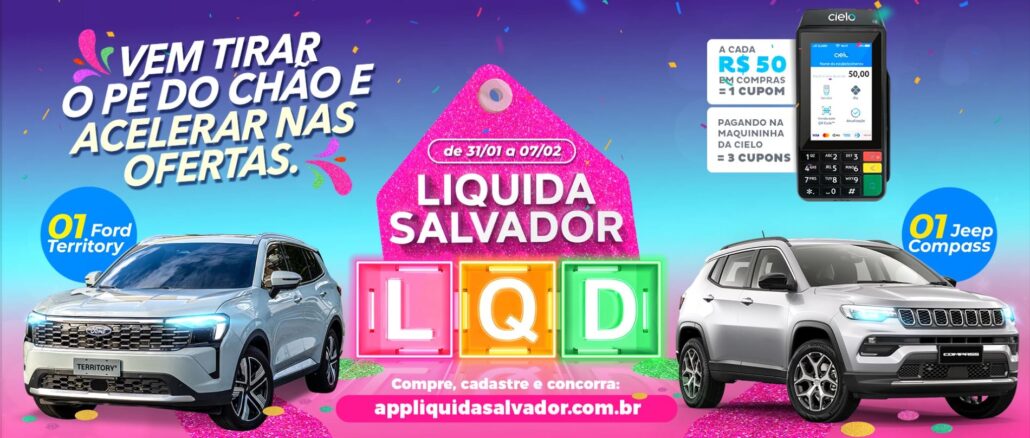 App Liquida Salvador 2026: 359 mil reais na premiação total