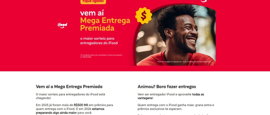 Mega Entrega Premiada iFood: Hum Milhão e meio na premiação geral
