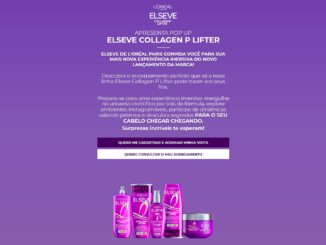 POP UP CHEGA CHEGANDO COM ELSEVE COLLAGEN LIFTER: Quase meio milhão em amostras e brindes