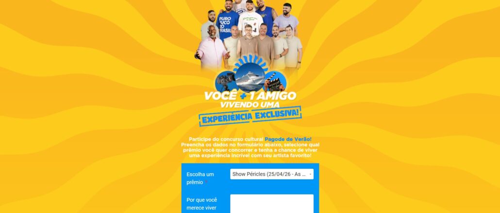 Pagode de Verão Filtr - Viva Essa Experiência l Péricles: Concorra grátis