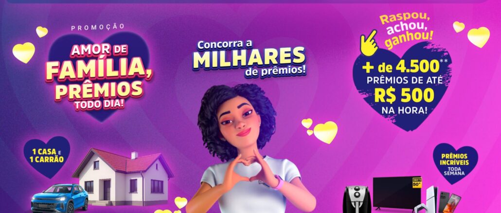 Promoção Amor de Família Prêmios Todo Dia APAS 2026 São Paulo: Mais de 900 mil reais na premiação
