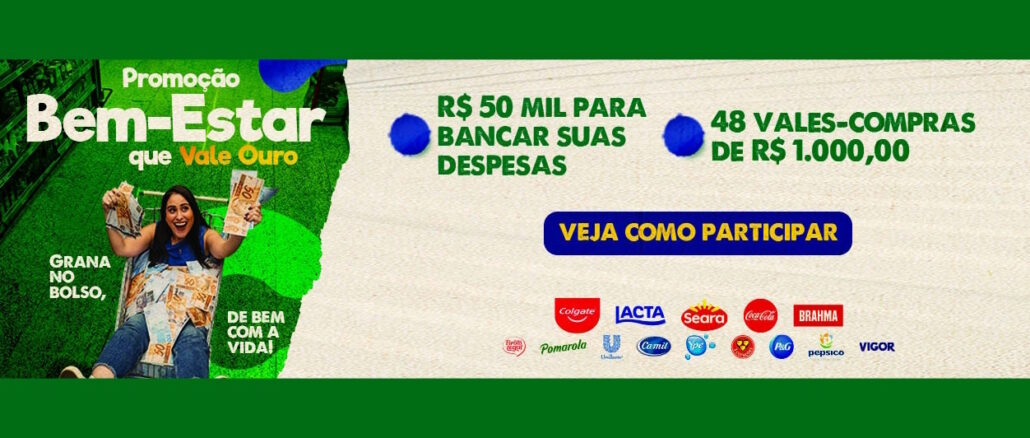 Promoção Bem-Estar Covabra Supermercados: Concorra 98 mil reais na premiação