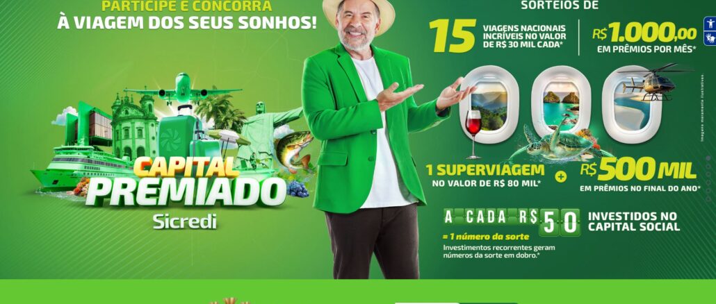 Promoção Capital Premiado Sicredi 2026: Mais de 3 milhões e meio na premiação