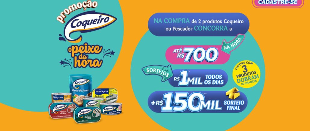 Promoção Coqueiro - O peixe da hora: 375 mil reais na premiação