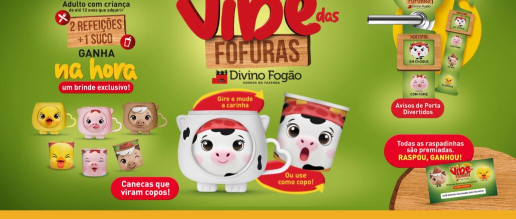 Promoção Na Vibe das Fofuras da Fazenda do Divino Fogão: 725 mil reais em brindes (150 mil pelúcias)