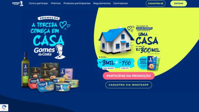 Promoção Torcida Começa em Casa - Gomes da Costa: Mais de 400 mil reais na premiação