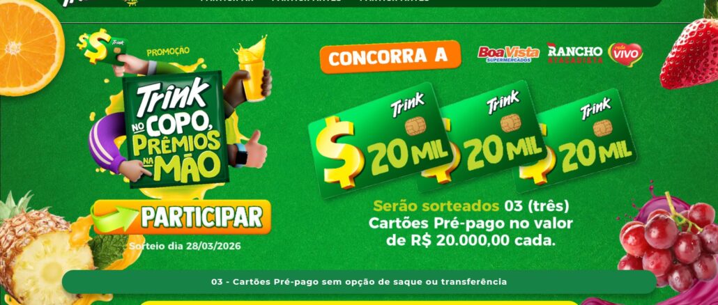 Promoção Trink Boa Vista Supermercados e Rancho Atacadista - Rede Vivo RS