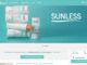 Página da campanha The Insiders para o Protetor Solar Stick com Base Sunless exibindo embalagens do produto em tons de bege e branco sobre um fundo verde água.