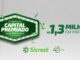 Banner promocional da campanha Capital Premiado da Sicredi Conexão, destacando o prêmio de R$1,3 milhão e a celebração de 45 anos da cooperativa.