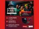 Banner promocional da Lenovo com cores vibrantes e pessoas celebrando, detalhando a promoção para ganhar uma viagem para a final da Copa do Mundo de 2026.