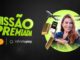 Banner da promoção Missão Premiada InfinitePay e Mastercard com uma mulher sorridente cercada por prêmios como barras de ouro, aviões e iPhones.