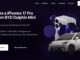 Banner publicitário da Max destacando o sorteio de aparelhos iPhones 17 Pro Max e um automóvel BYD Dolphin Mini para clientes que utilizam Pix.