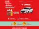 Publicidade da promoção Coca-Cola Achou Ganhou com fundo vermelho apresentando garrafas retornáveis de Coca-Cola e Fanta, um carro SUV branco e instruções detalhadas sobre como participar através das tampinhas premiadas.