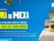 Banner publicitário da Daikin com fundo azul. À esquerda, o texto Em Clima de Hexa acompanhado de estrelas douradas. No centro, o convite Concorra ao melhor lugar da torcida: a sua casa de cara nova em uma faixa amarela. À direita, um torcedor com a camisa da seleção brasileira comemora em um sofá branco diante de uma TV que exibe um jogo de futebol. Acima da televisão, um ar-condicionado Daikin está instalado em uma parede decorada com pequenas bandeiras do Brasil. No rodapé esquerdo, um botão azul indica Compre Agora.