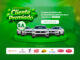 Banner promocional da campanha Cliente Premiado da S.A. Alimentos destacando três carros brancos sobre um pódio verde e logotipos de marcas parceiras.