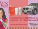 Banner publicitário do Ibirapuera Shopping para o Dia das Mães exibindo uma mulher sorridente com cosméticos, um kit de presente L'Occitane au Brésil e um veículo BMW X1 prateado sobre fundo rosa.