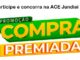 Banner promocional com o título Participe e concorra na ACE Jundiaí e o logotipo colorido da campanha Compra Premiada em letras tridimensionais.