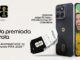 Publicidade da Motorola apresentando a promoção torcida premiada Motorola para a Copa do Mundo FIFA 2026. A imagem destaca o smartphone Motorola Edge 70 Fusion em edição especial, acompanhado de ingressos simbólicos para o evento e um casal sorridente na tela do aparelho.