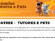 Imagem publicitária da marca Quatree com ilustrações em 3D de um cachorro e uma gata sobre um fundo laranja, convidando para uma pesquisa voltada a tutores e animais de estimação.