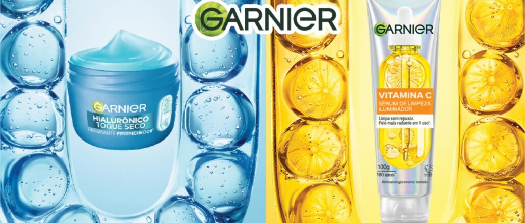 Amostra Grátis Garnier Creme Hidratante Facial Preenchedor Toque Seco e Garnier Sérum de Limpeza Facial Campanha de amostra grátis Garnier com dois produtos: Creme Hidratante Facial Preenchedor Hialurônico Toque Seco e Sérum de Limpeza Facial Vitamina C Iluminador, disponível na plataforma The Insiders de 22/05/2026 a 19/06/2026.