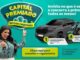 Banner da promoção Capital Premiado Sicoob Credivass, com prêmios de uma caminhonete RAM Rampage Rebel e quatro motos Honda CG Titan 160, válida de 11/5/2026 a 21/10/2026.