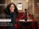 Peça publicitária da TRESemmé Professional em parceria com o filme O Diabo Veste Prada 2, com mulher de cabelos longos escuros, produto Selagem e scarpin vermelho sobre pedestal, com chamada para concurso cultural com premiação de R$20.000,00 em certificado de ouro.
