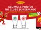 Peça publicitária dos Supermercados Supermago promovendo a troca de pontos do Clube Supermago por copos colecionáveis da coleção A Magia do Futebol.