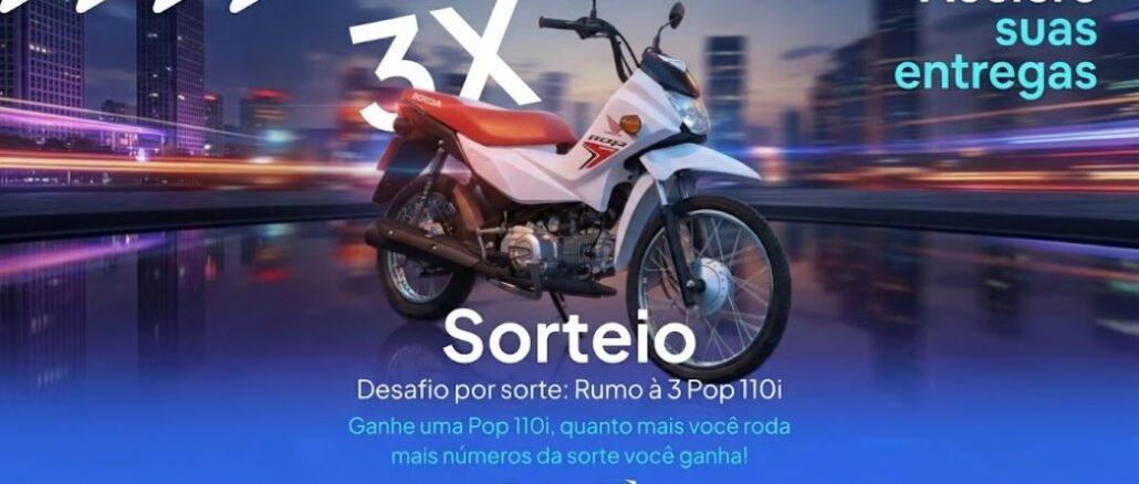 Sorteio de motos Honda Pop 110i pela promoção Desafio por Sorte: Rumo à 3 Pop 110i, da EntreGO Itaim, localizada na Rua Amauri, 350, Itaim Bibi, São Paulo.