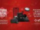 Peça publicitária da promoção Fatura Digital Premiada 2 da Eflul, com fundo vermelho, exibindo prêmios como iPhone 17, caixa de som JBL, fone JBL, Alexa Echo Dot e robô aspirador.