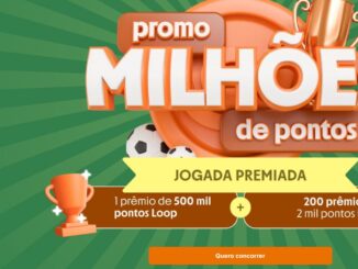 Banner da Promo Milhões de Pontos do Banco Inter, modalidade Jogada Premiada, com 1 prêmio de 500 mil pontos Loop e 200 prêmios de 2 mil pontos Loop cada.