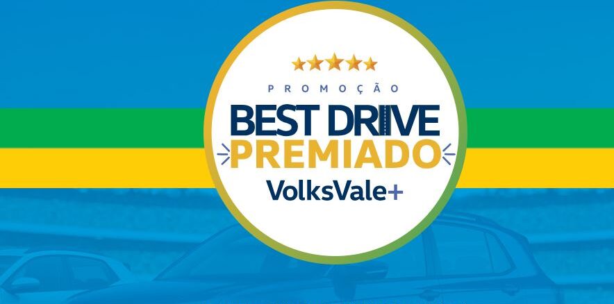 Banner da Promoção Best Drive Premiado VolksVale+, 2ª edição, com período de participação de 11/05/2025 a 11/08/2026.