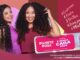 Peça publicitária da promoção Bilhete Rosa DaBelle É Minha Cara 2026, com duas mulheres de cabelos cacheados posando ao lado de um bilhete rosa com o nome da campanha.