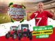 Banner da promoção Pronto Pro Jogo Massey Ferguson, com dois tratores das séries MF 4400 e MF 4700 e um homem careca sorridente vestindo camisa vermelha com o número 7.