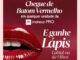 Banner promocional com fundo vermelho escuro apresentando lábios com batom vermelho brilhante. O texto anuncia que ao chegar de batom vermelho em qualquer unidade da makeup PRO a pessoa ganha um lápis labial ou de olhos.