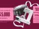 Banner promocional da campanha "Para a Mãe que Merece Tudo" da marca AND, com equipamentos gastronômicos e informações sobre prêmios de R$5.000,00 em vouchers para compras a partir de R$250,00.