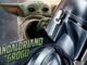Poster promocional do filme Star Wars O Mandaloriano e Grogu com os personagens em close.