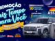 Arte publicitária da Promoção Mais Tempo para Você do Assaí Atacadista, com prêmios semanais de 10 máquinas lava e seca e sorteio final de um Hyundai Creta 0km, com participação das marcas Brilux, Candura, Even e Gel Dental Turma da Mônica.
