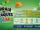 Banner promocional da campanha Arraiá de Craques do Ayumi Supermercados, com prêmios a cada R$150,00 em compras durante o período de junho e julho de 2024.