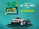 Arte da promoção de aniversário de 35 anos do Sicoob Credija, com mais de R$1 milhão em prêmios, incluindo carro, motos, PS5 e outros itens.