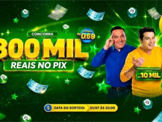 Banner publicitário do Bolão da Ótima FM Copa do Mundo 2026 Bolada Pix, com prêmio de R$300.000,00 no Pix por apenas R$0,69, com sorteio em 01/07 às 20h.