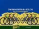Promoção Bora de Bike Goiânia 45ª Edição: seis bicicletas coloridas expostas sobre fundo amarelo e azul com a frase "Concorra ao sorteio de 6 bicicletas".